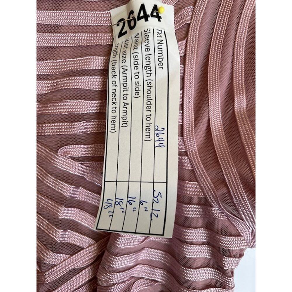 JS Collections Ombre Soutache Short Sleeve Cocktail Dress sz 12 MSRP $238 - Picture 9 of 9